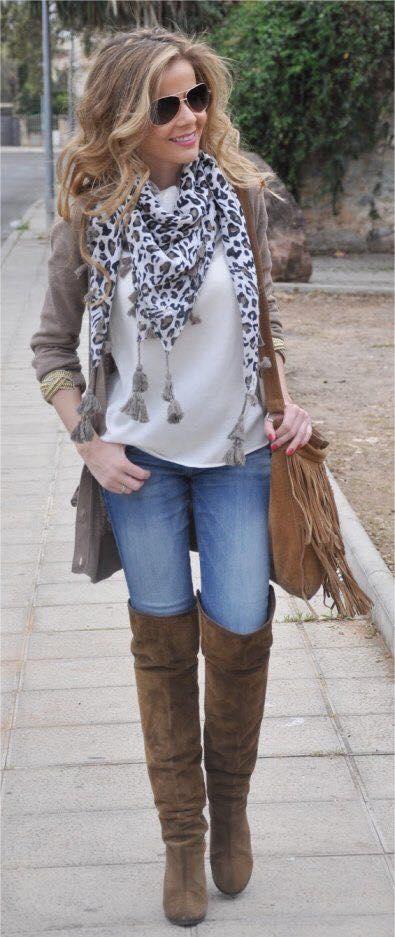 Hermosos outfits con pashmina ideal para invierno