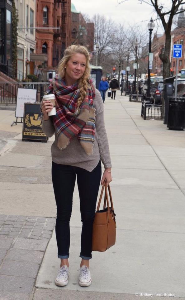 Hermosos outfits con pashmina ideal para invierno