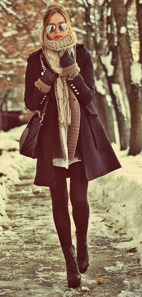 Hermosos outfits con pashmina ideal para invierno