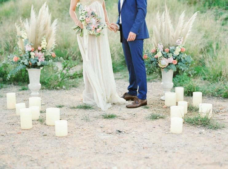 Inspiración para novias boho elopement