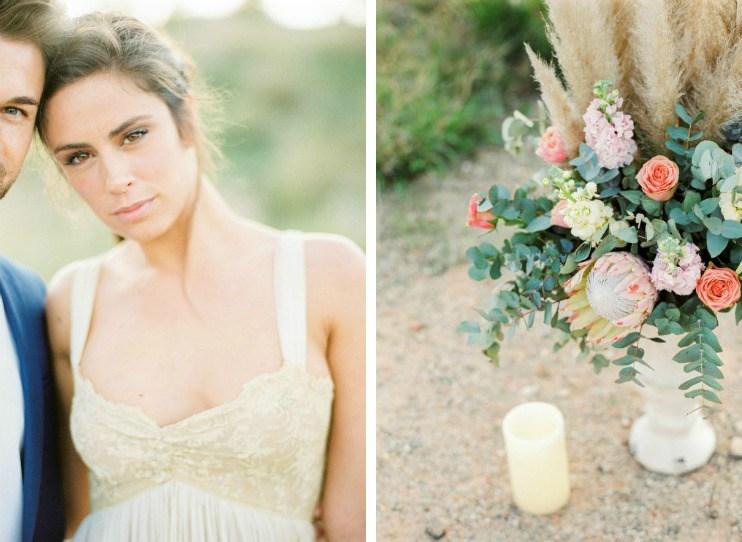 Inspiración para novias boho elopement