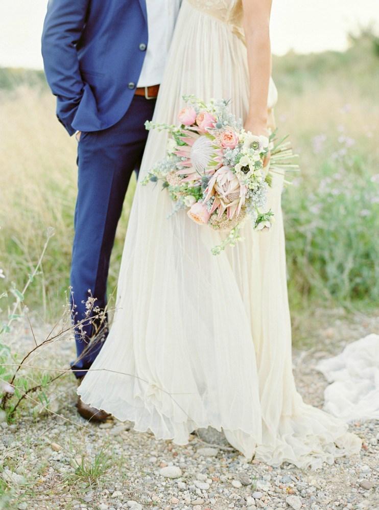 Inspiración para novias boho elopement