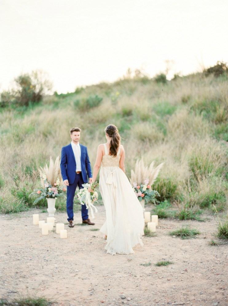 Inspiración para novias boho elopement