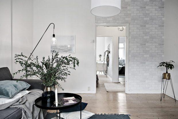 papel pintado ladrillo gris