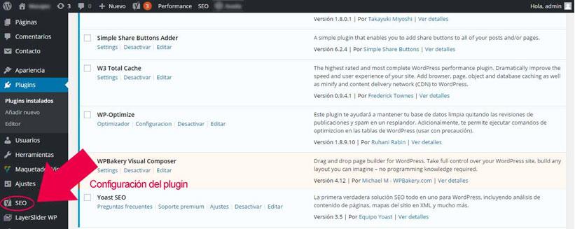 instalar plugin wordpress