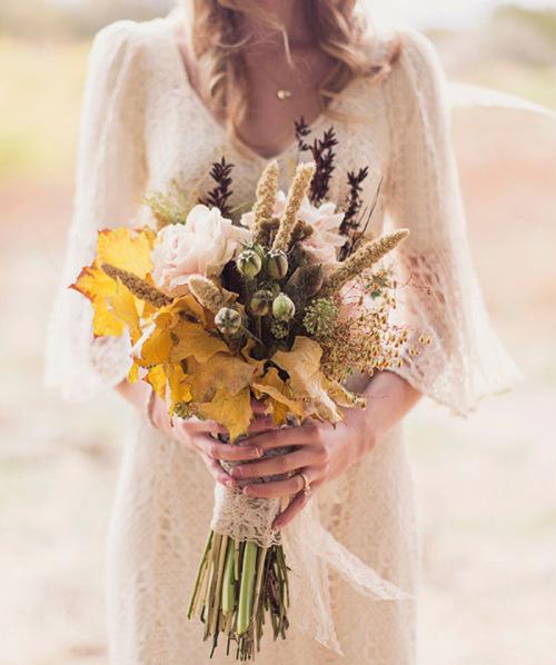 Ramos de novia otoñales