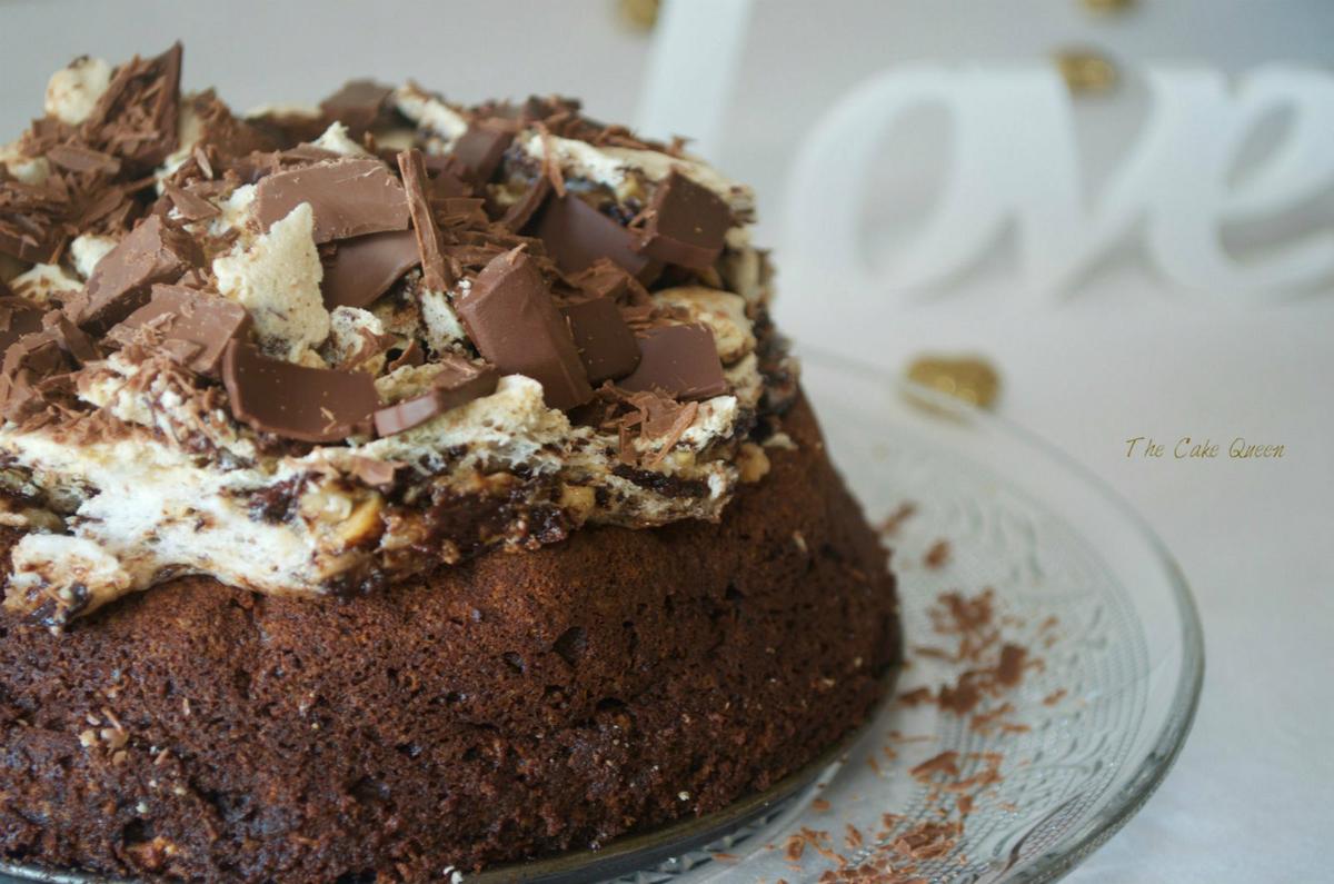 Tarta de chocolate y merengue 