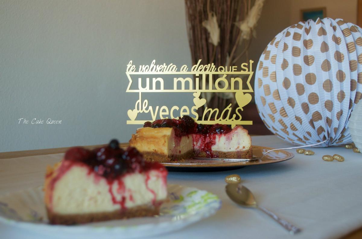 Cheesecake al estilo New York con frutos rojos 