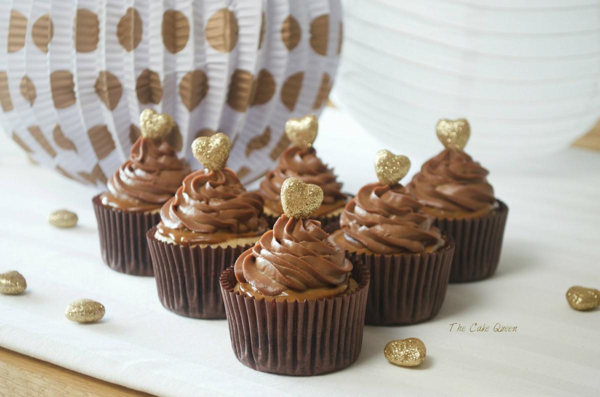 Cupcakes de toffe y avellanas 