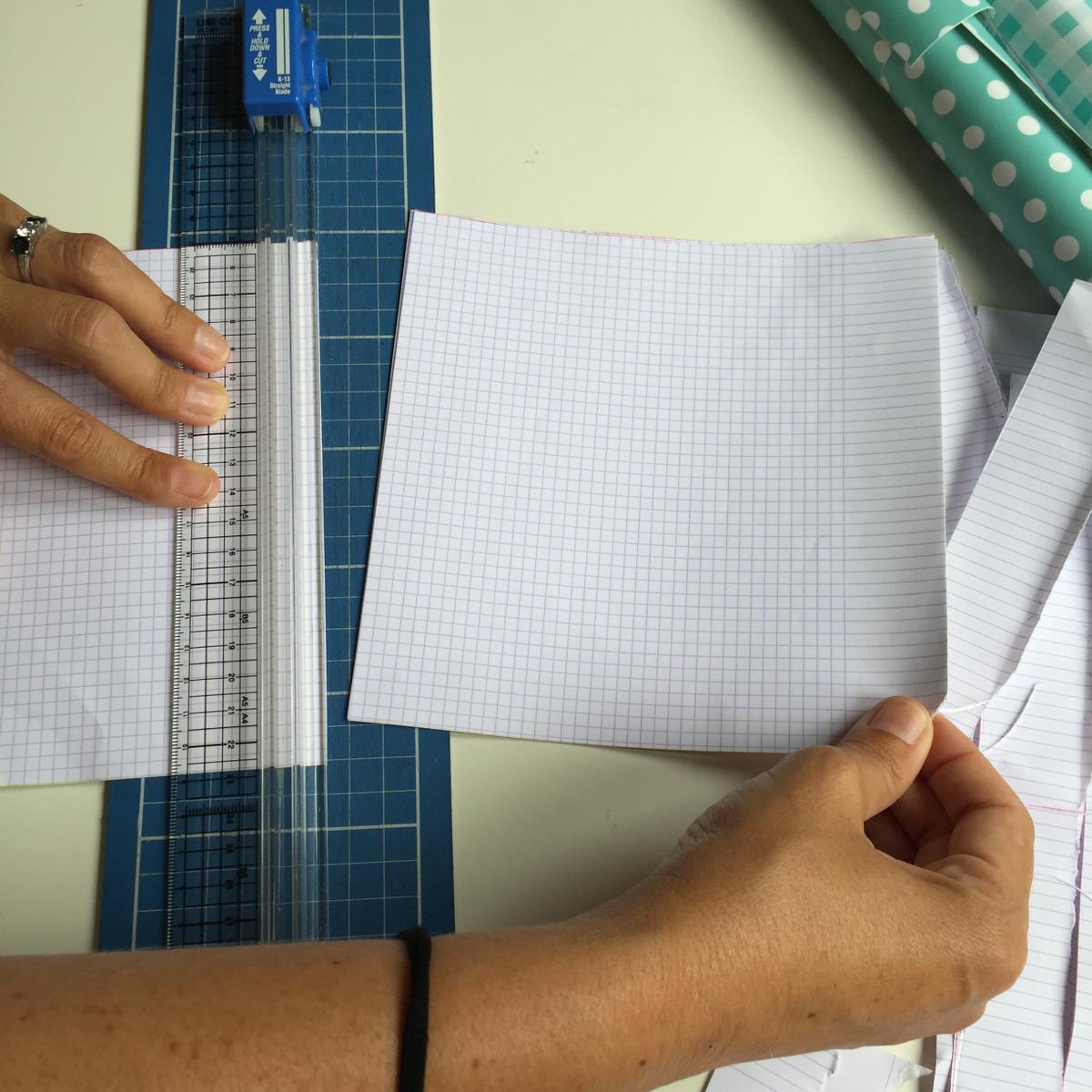 ya tenemos las hojas al tamaño del cartón