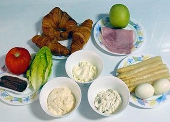 Rellenos salados para croissants