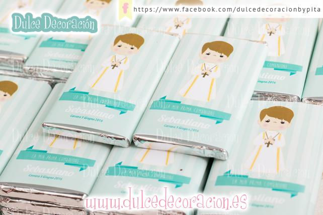 chocolatinas de comunion niño