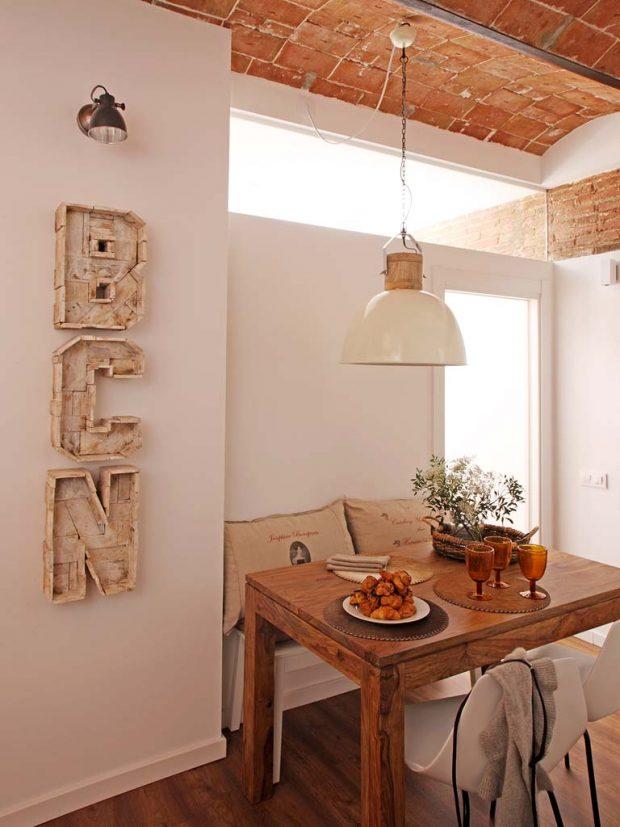 letras madera cocina