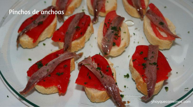 Pincho de Anchoas. 3 pinchos fáciles de preparar para Fiestas