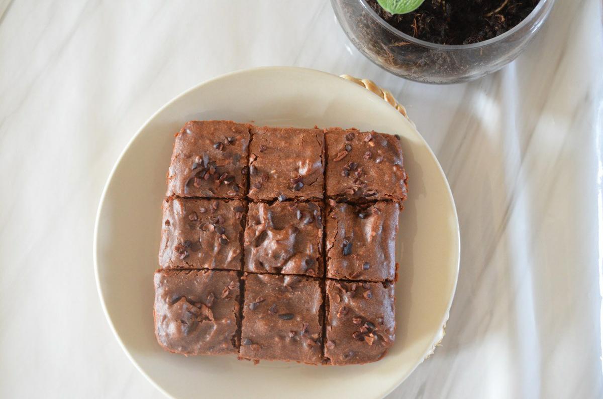 brownie vegano y saludable