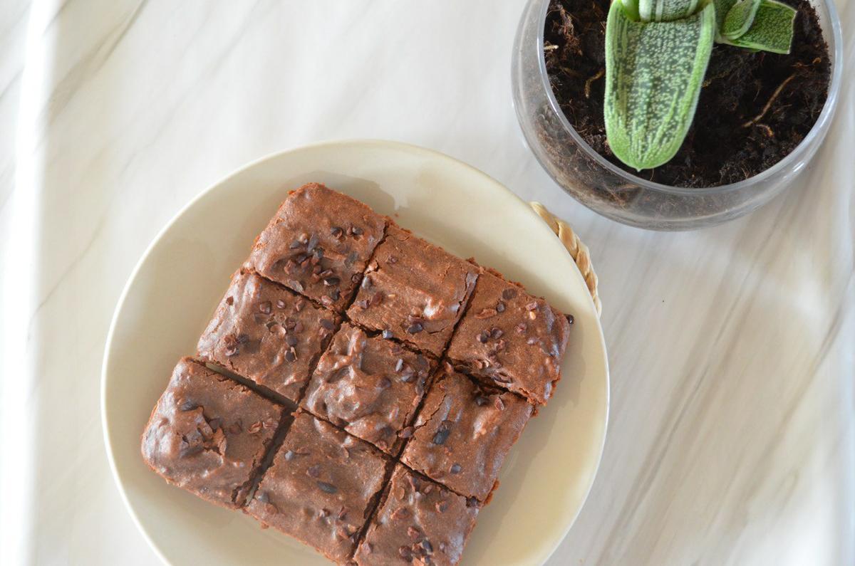 brownie vegano y saludable