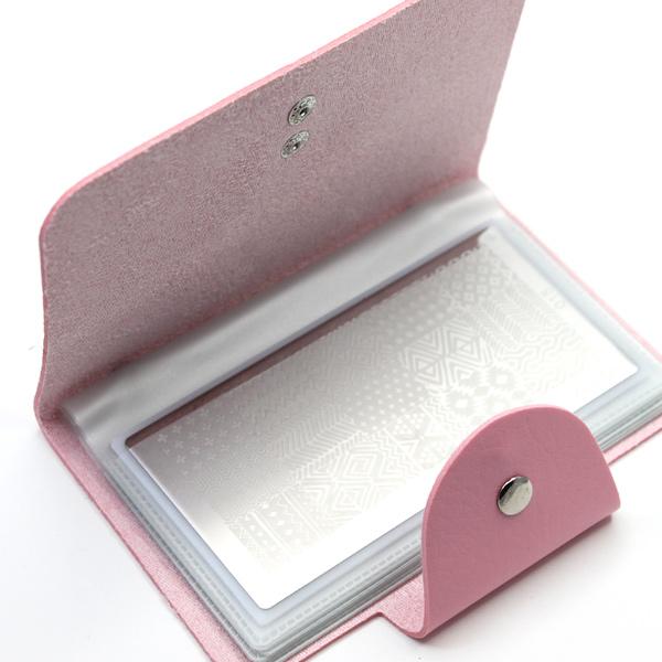 Album para placas de estampación de uñas nail art stamping rosa