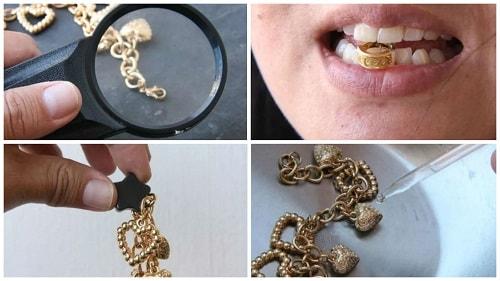 como saber si es oro de forma casera