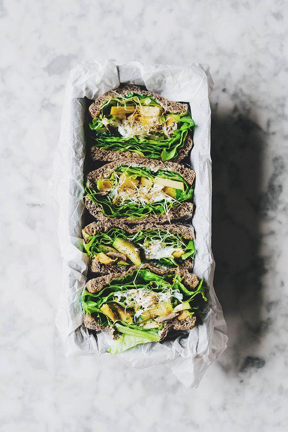 Sandwich vegetal: un snack saludable