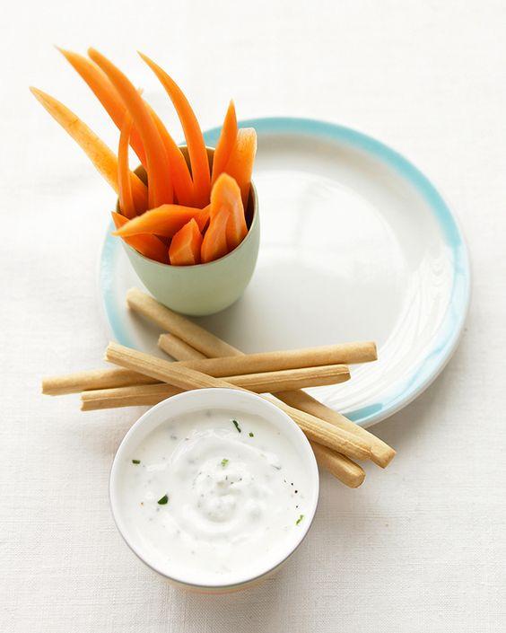 Sticks de verdura: snack saludable