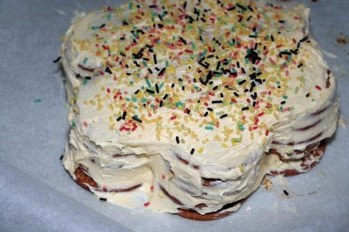 Tarta de Galletas Portuguesa terminada