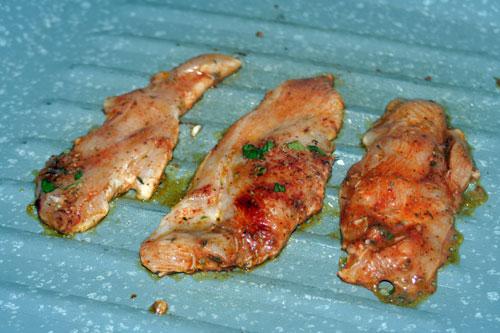 hacer a la plancha el Pollo Adobado