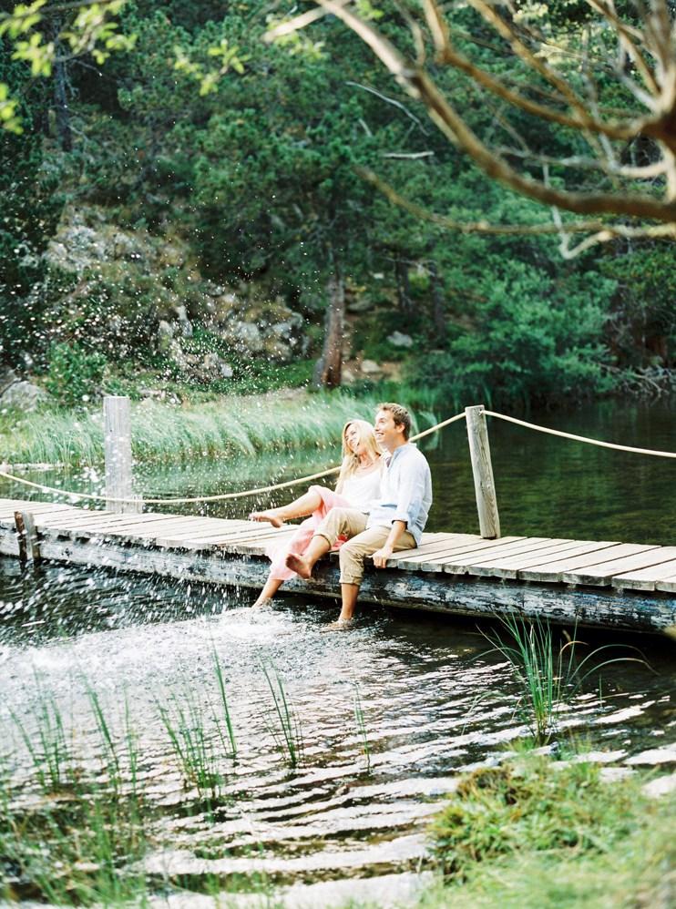 Una sesion preboda en el rio