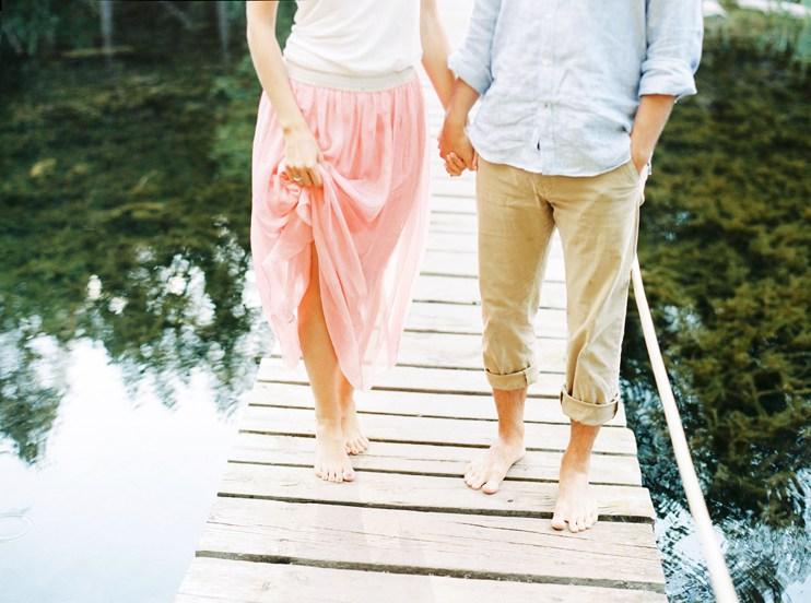 Una sesion preboda en el rio