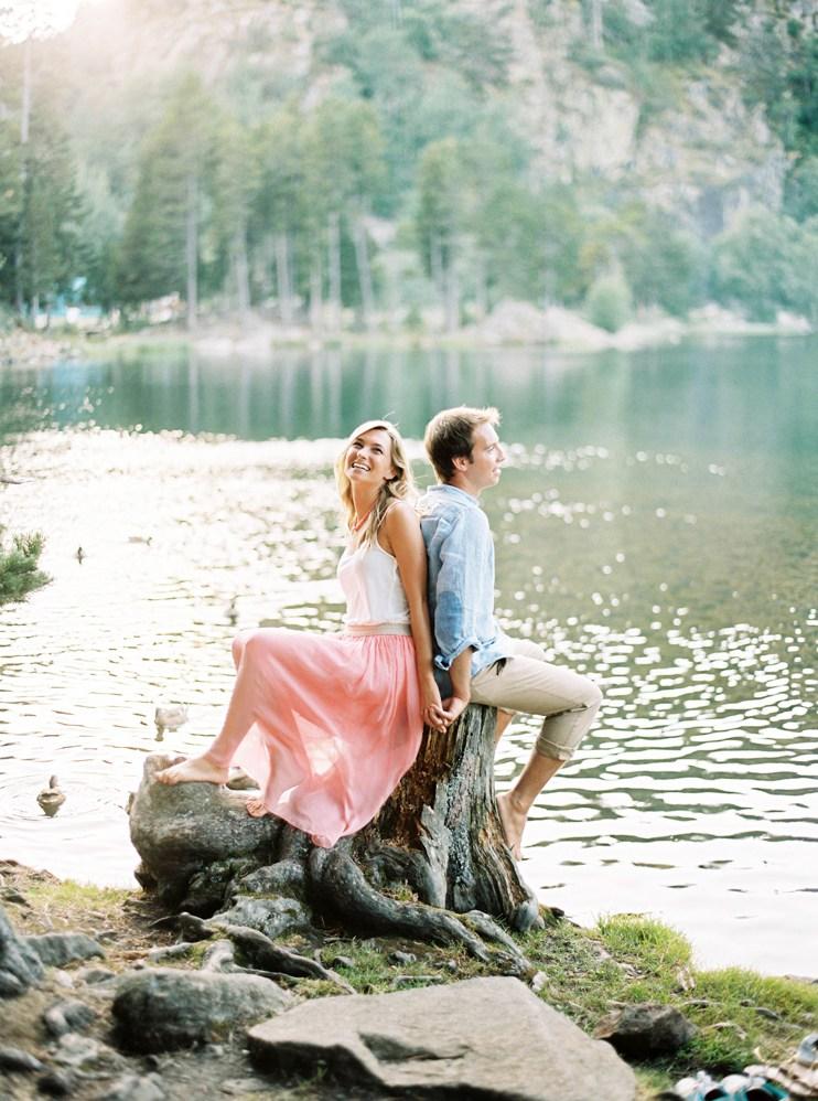 Una sesion preboda en el rio