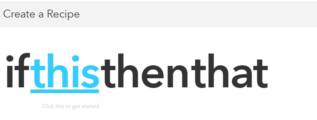 Crear receta ifttt paso 2