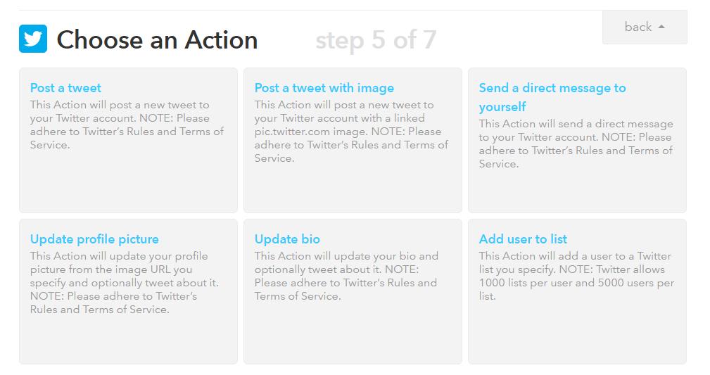 Crear receta ifttt paso 6