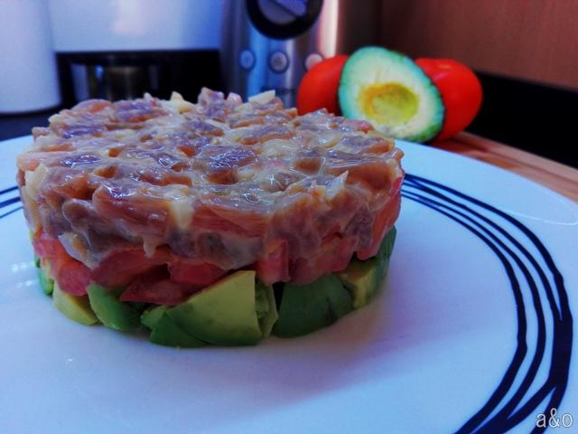 Tartar de atún.