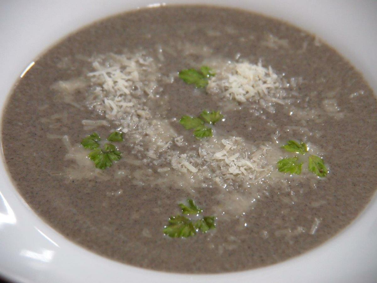 Crema de champiñones