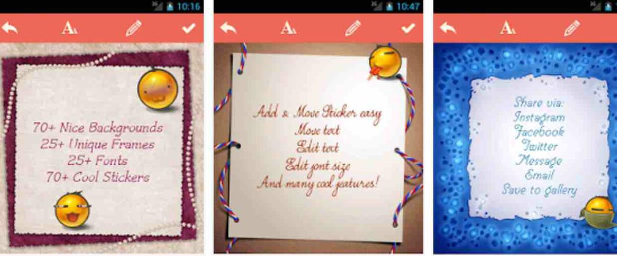 aplicaciones escribir en fotos