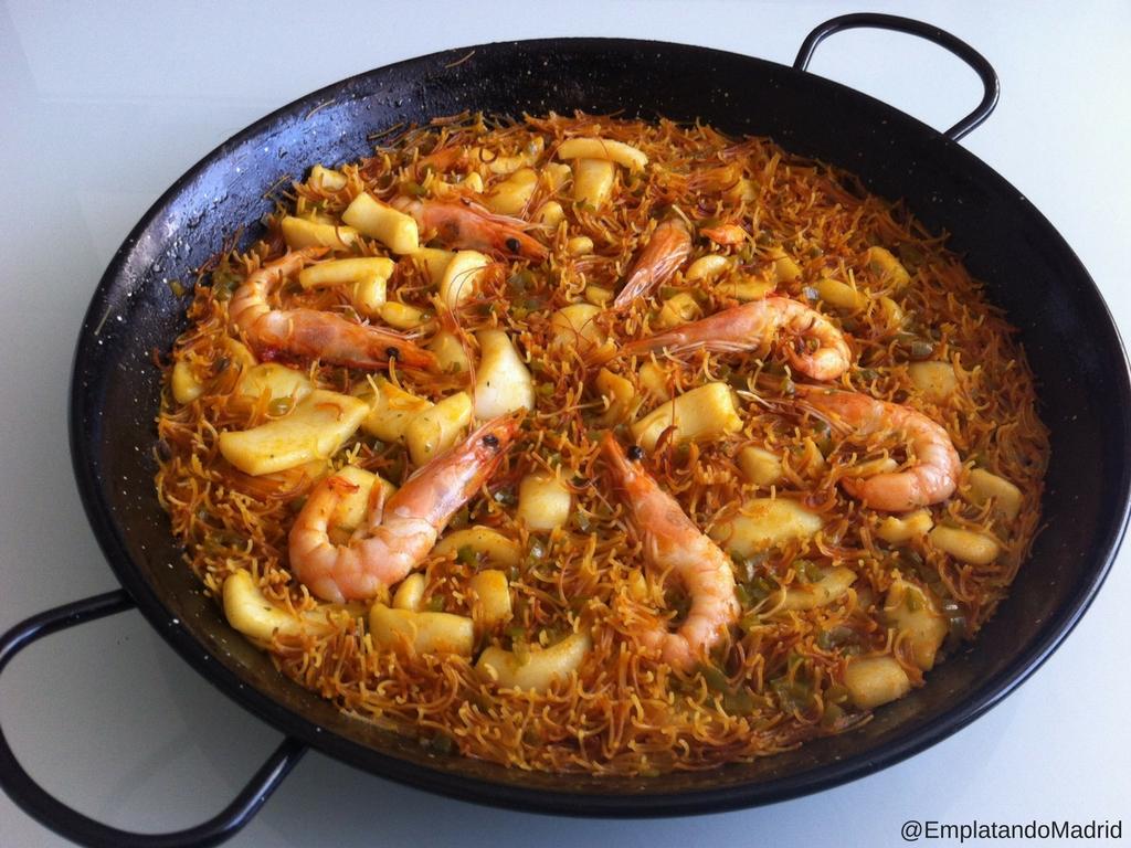Receta de Fideuá fácil la paella de pasta de Gandía Cocina