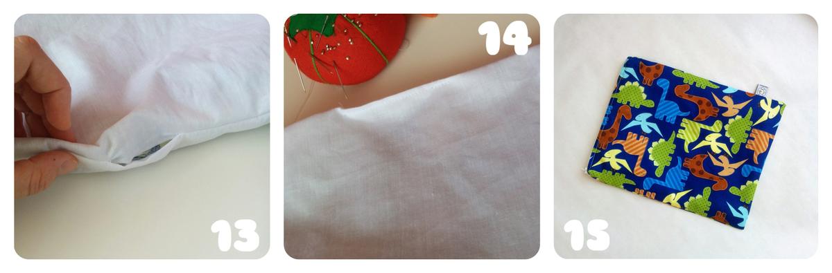 Paso a paso 5 bolsa de tela con cremallera