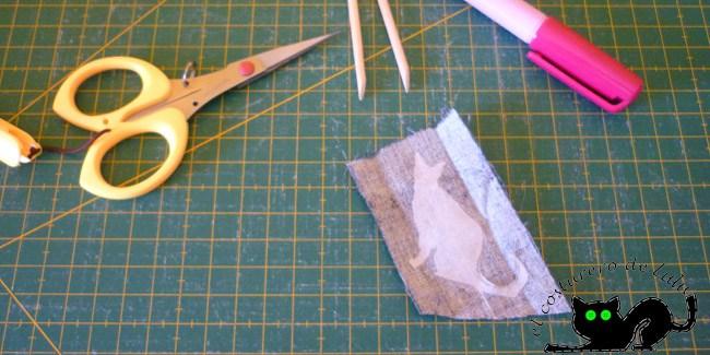 Planchamos la fliselina a la tela