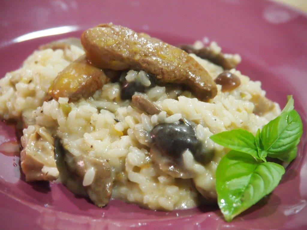 Risotto de setas con foie fresco