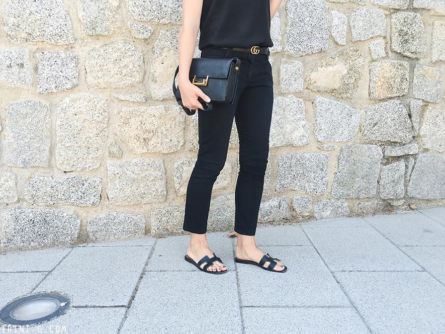 Trini | Tibi camisole Hermes Oran sandals