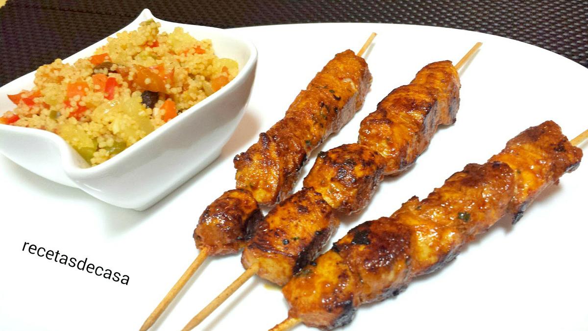pinchos morunos de pollo