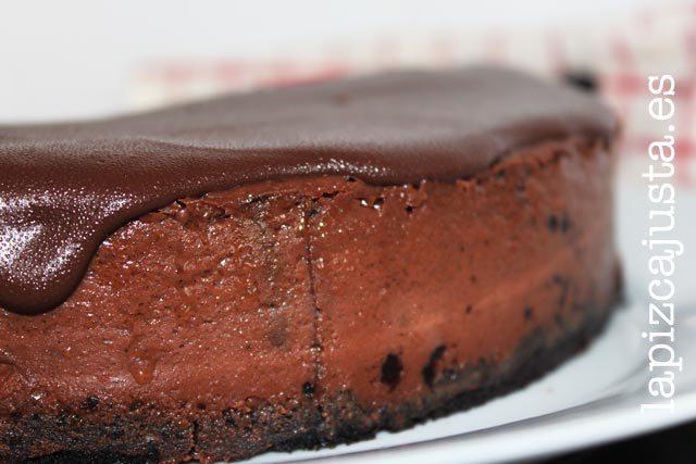 el cheesecake de chocolate es muy sencillo de preparar