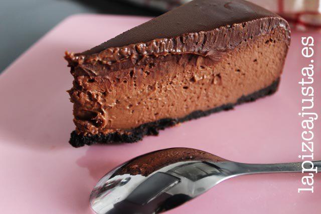 el cheesecake de chocolate es perfecto para una fiesta