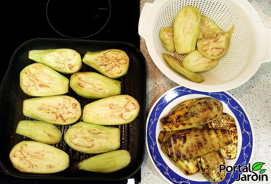 Berenjenas con miel de caña Portal Jardín