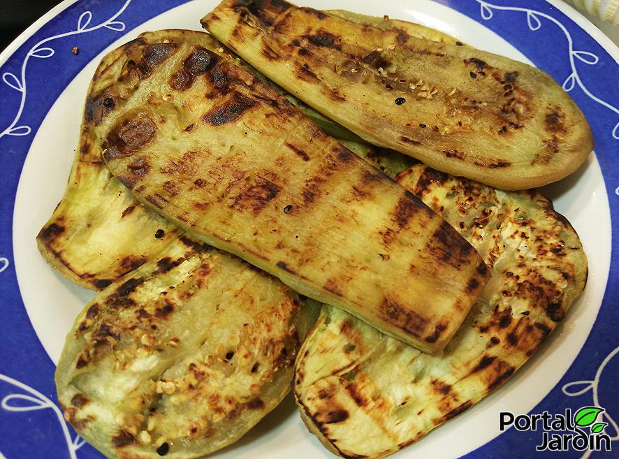 berenjenas con miel de caña Portal Jardín