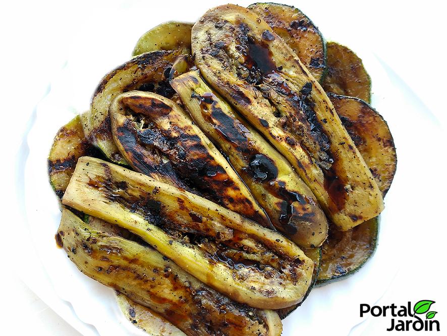 berenjenas con miel de caña Portal Jardín