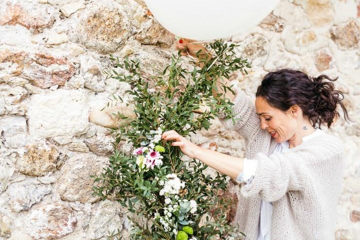Guirnalda de flores para fiestas