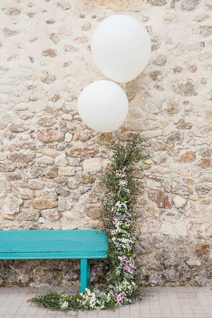 Guirnalda de flores para fiestas