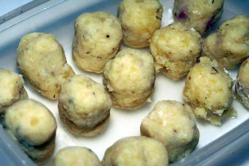 congelar las bolitas de salchipapa