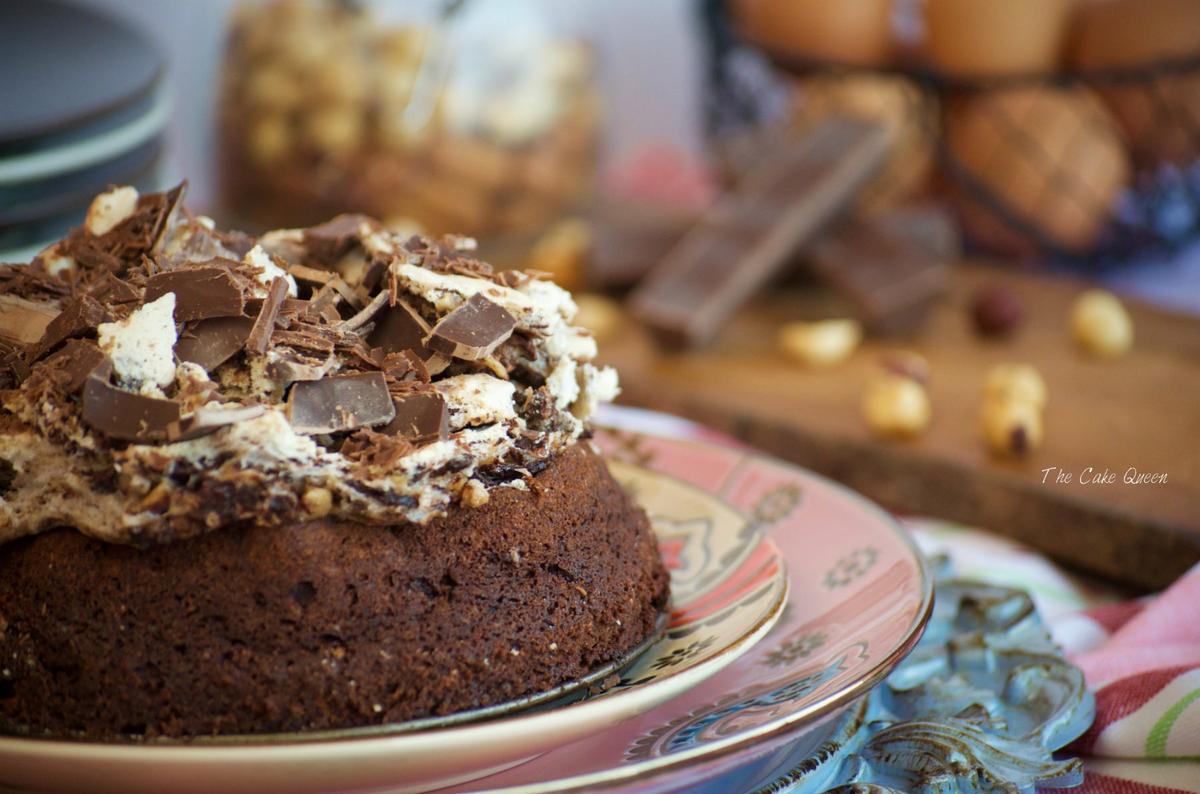 Tarta de chocolate y merengue