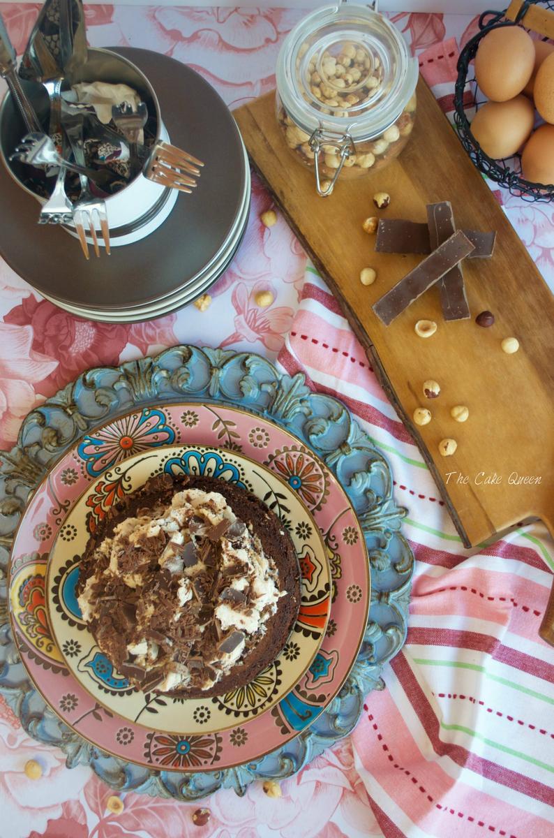Tarta de chocolate y merengue